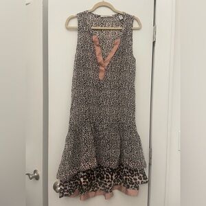 Scotch & Soda Leopard Print Sleeveless Dress